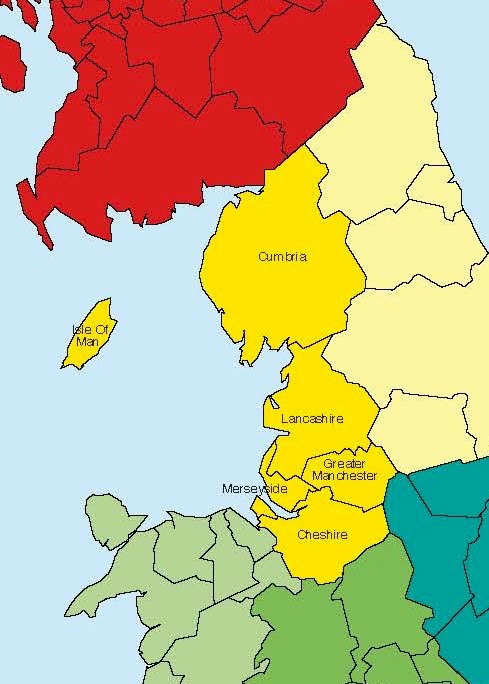 Map North West Region